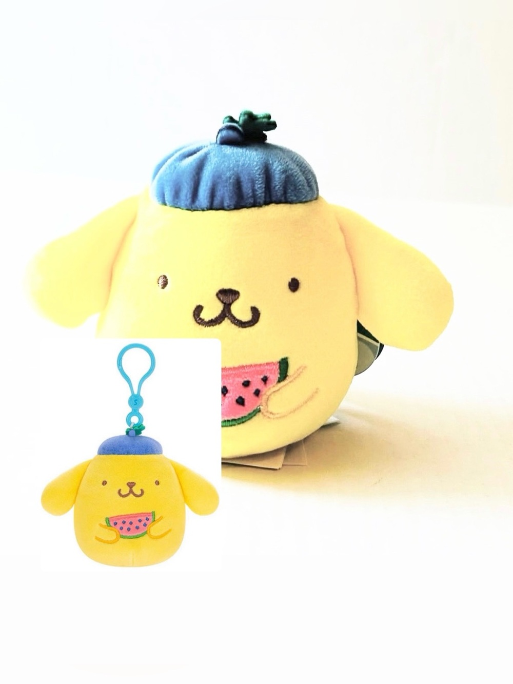 Squishmallows 3.5" 2025 Sanrio Hello Kitty & Friends Pompompurin With Watermelon